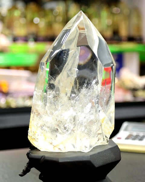 Clear Quartz Hexagonal Prism - Natural Hand Polished Healing Home Decor