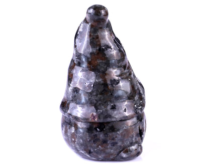 2.8” Natural Yooperlite Hand Carved Crystal Bearded Elf Sculpture, Halloween Gift