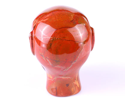 2.9" Red Jasper Hand Carved Crystal Elf Alien Sculpture