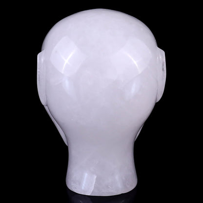 3.9" Angolan Quartz Rock Hand Carved Crystal Elf Alien Sculpture