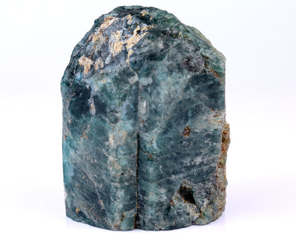 4.8" Blue Apatite Hand Carved Mineral Specimen Skull Sculpture