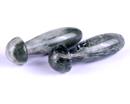 Natural Jiulong Jade Hand Carved Crystal Massage Tool