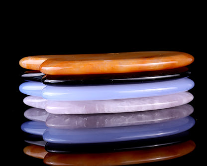 4.7" Gemstone Hand Carved Crystal Guasha Tool,Massage Tool