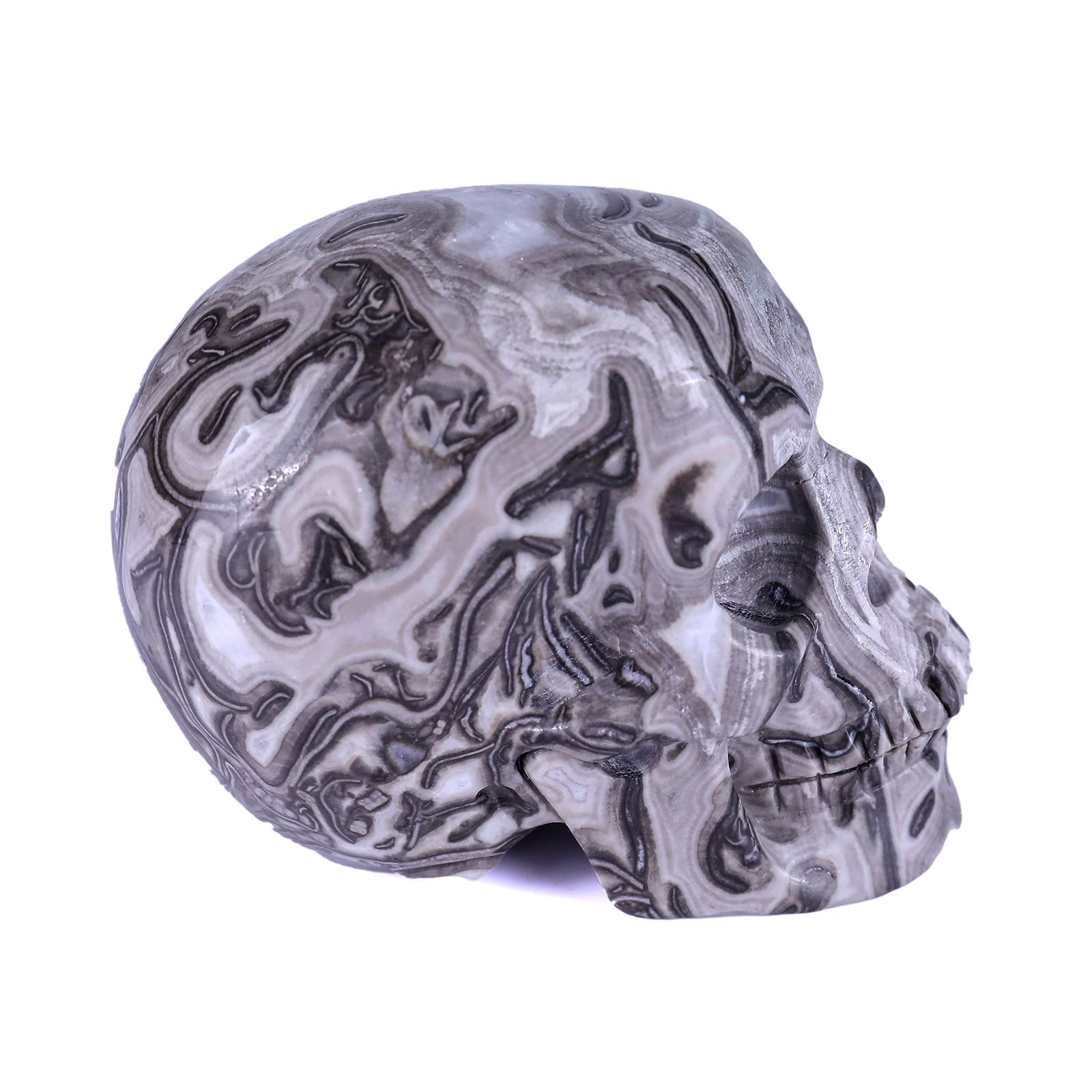 Black Obsidian Handmade Figurines Crystal Skulls Crafts