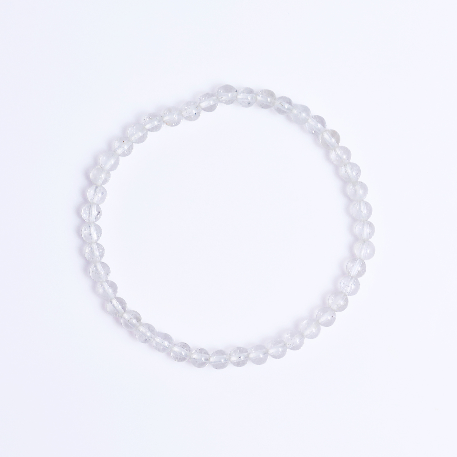 Natural Angolan Quartz Crystal Bead Bracelet,Healing Energy Bracelet
