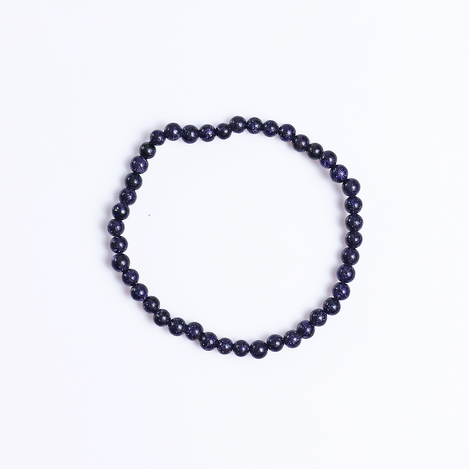 Natural Blue Gold Stone Crystal Bead Bracelet,Healing Energy Bracelet