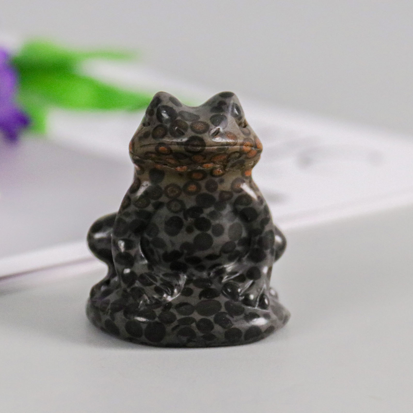 Genuine Various Natural Jade Mini Frog Figurines - Handcrafted Gemstone Carvings for Home Decor & Gift