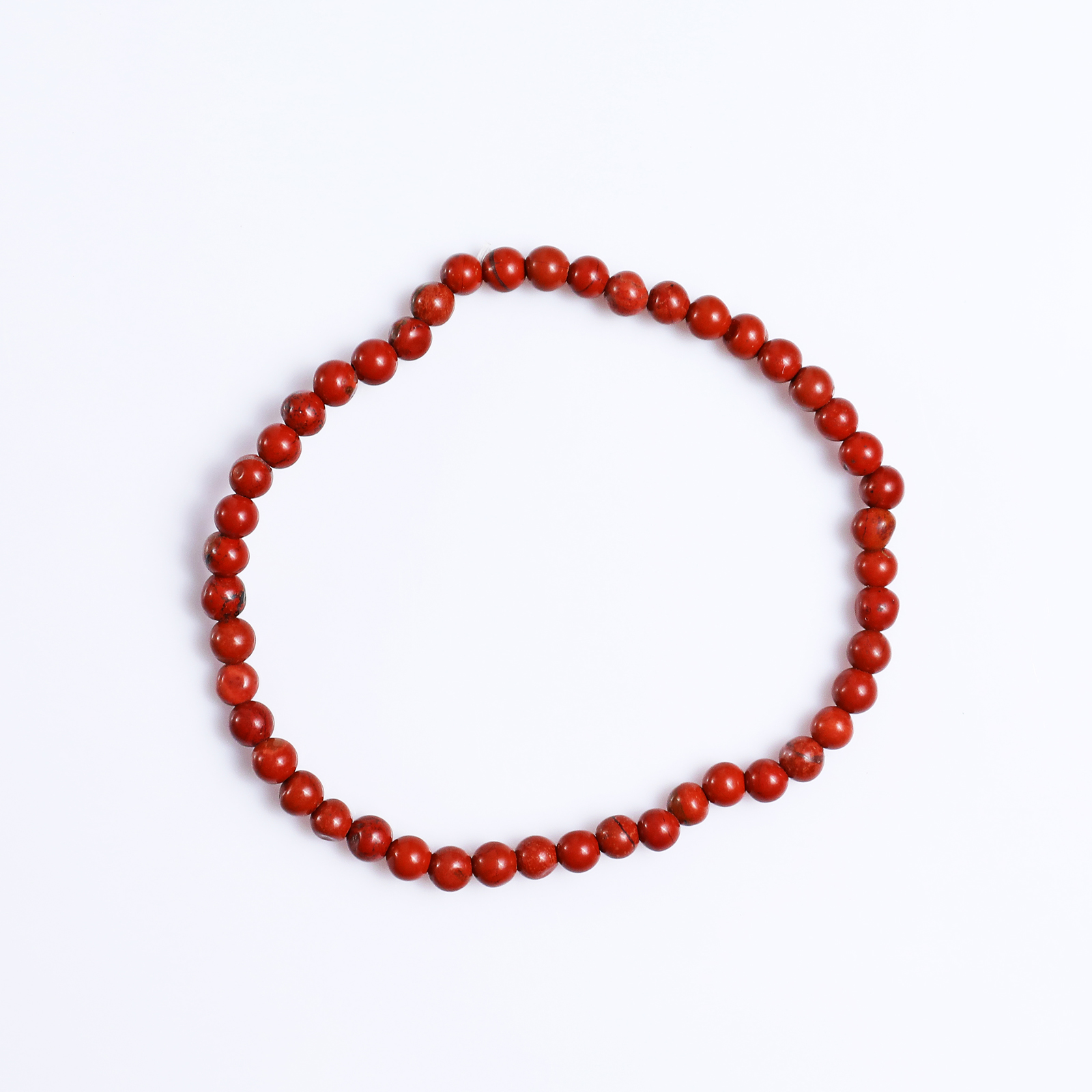 Natural Red Jasper Crystal Bead Bracelet,Healing Energy Bracelet