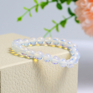 Natural Opal Crystal Bead Bracelet,Healing Energy Bracelet