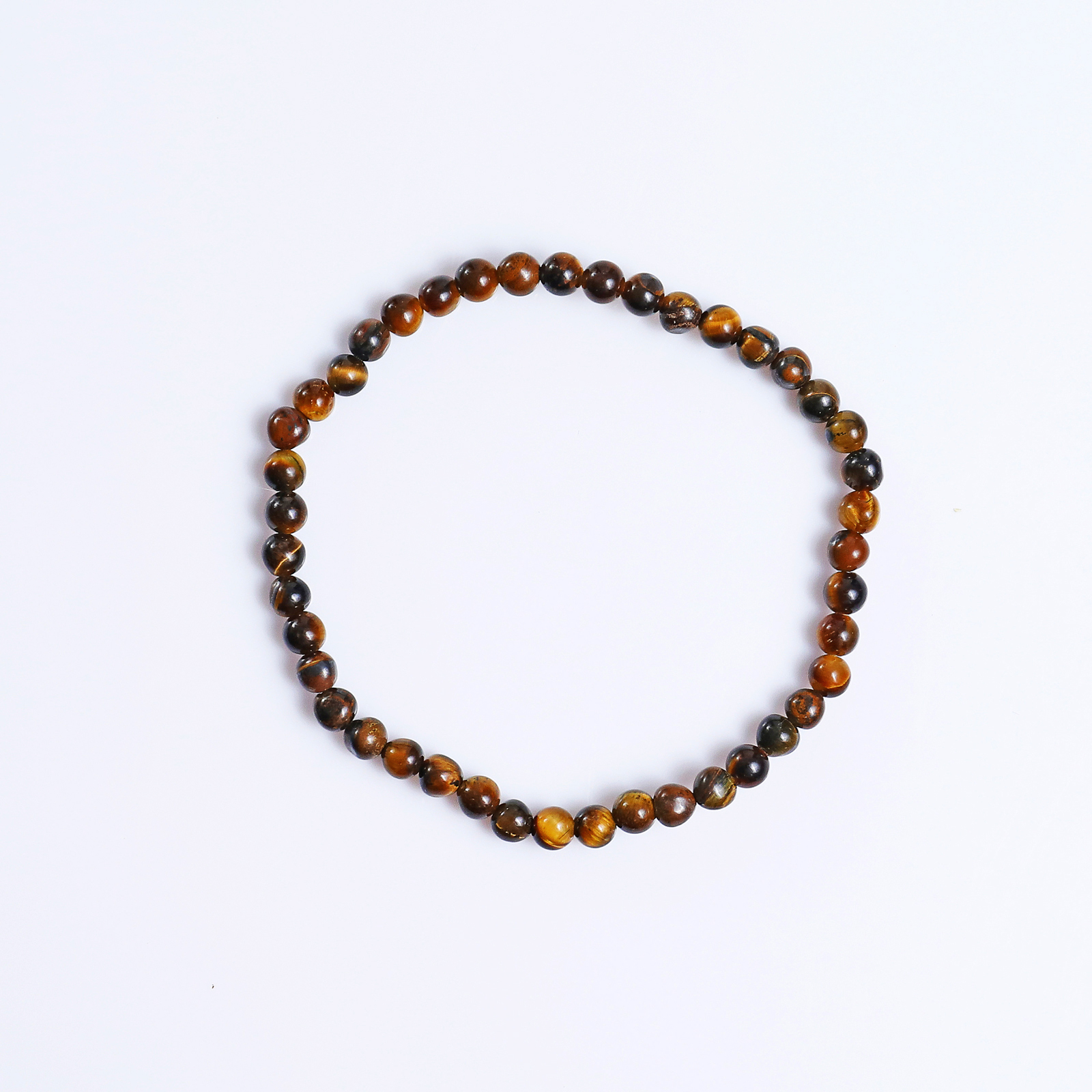 Natural Tiger Iron Eye Crystal Bead Bracelet,Healing Energy Bracelet