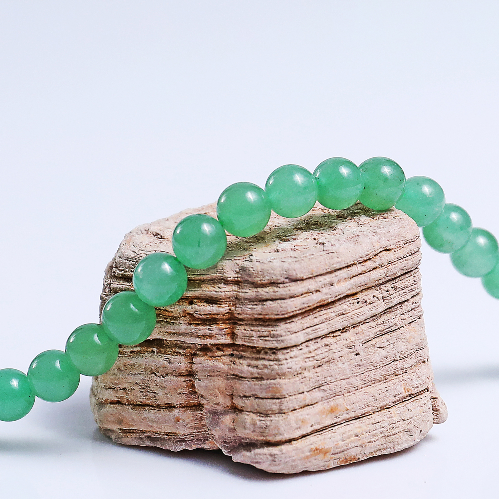 Natural Green Aventurine Crystal Bead Bracelet,Healing Energy Bracelet