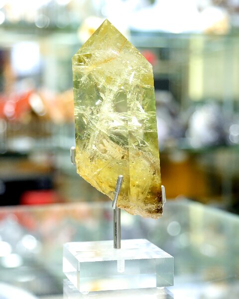 Polished Citrine Tower - Natural Crystal Obelisk for Healing, Prosperity & Home Styling