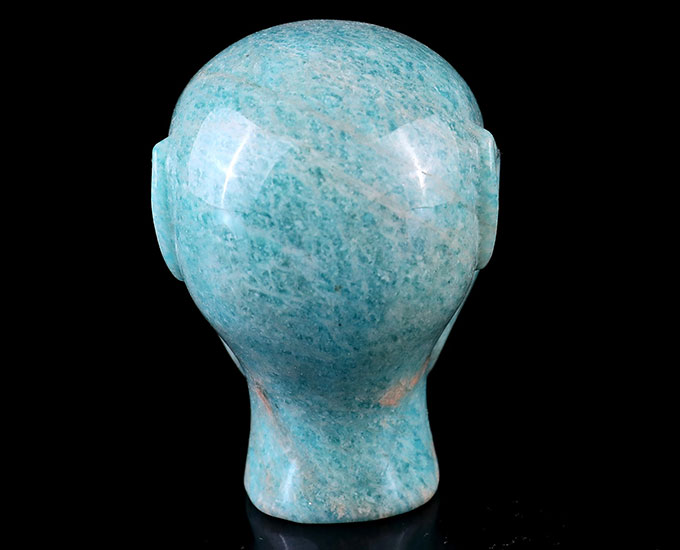 4.7" Colorful Mocha Agate Hand Carved Crystal Realistic Skull Sculpture