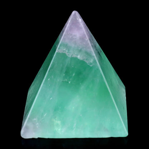 52mm Fluorite Hand Carved Crystal Pyramid