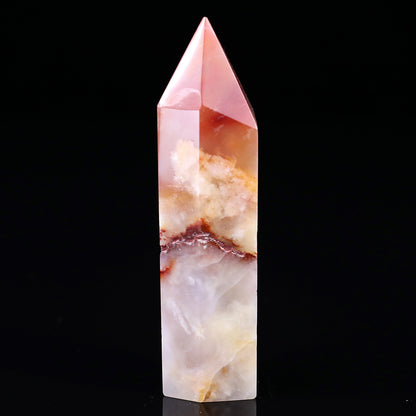 105mm Chalcedony Hand Carved Crystal Point