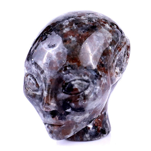 1.5" Yooperlite Hand Carved Crystal Elf Alien Sculpture