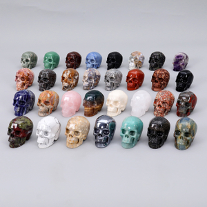Wholesale Natural 3 Inch Crystal Skull Hand Carved Human Skulls Head Carving Other Crystal Crafts for Home Decor Unique Gift