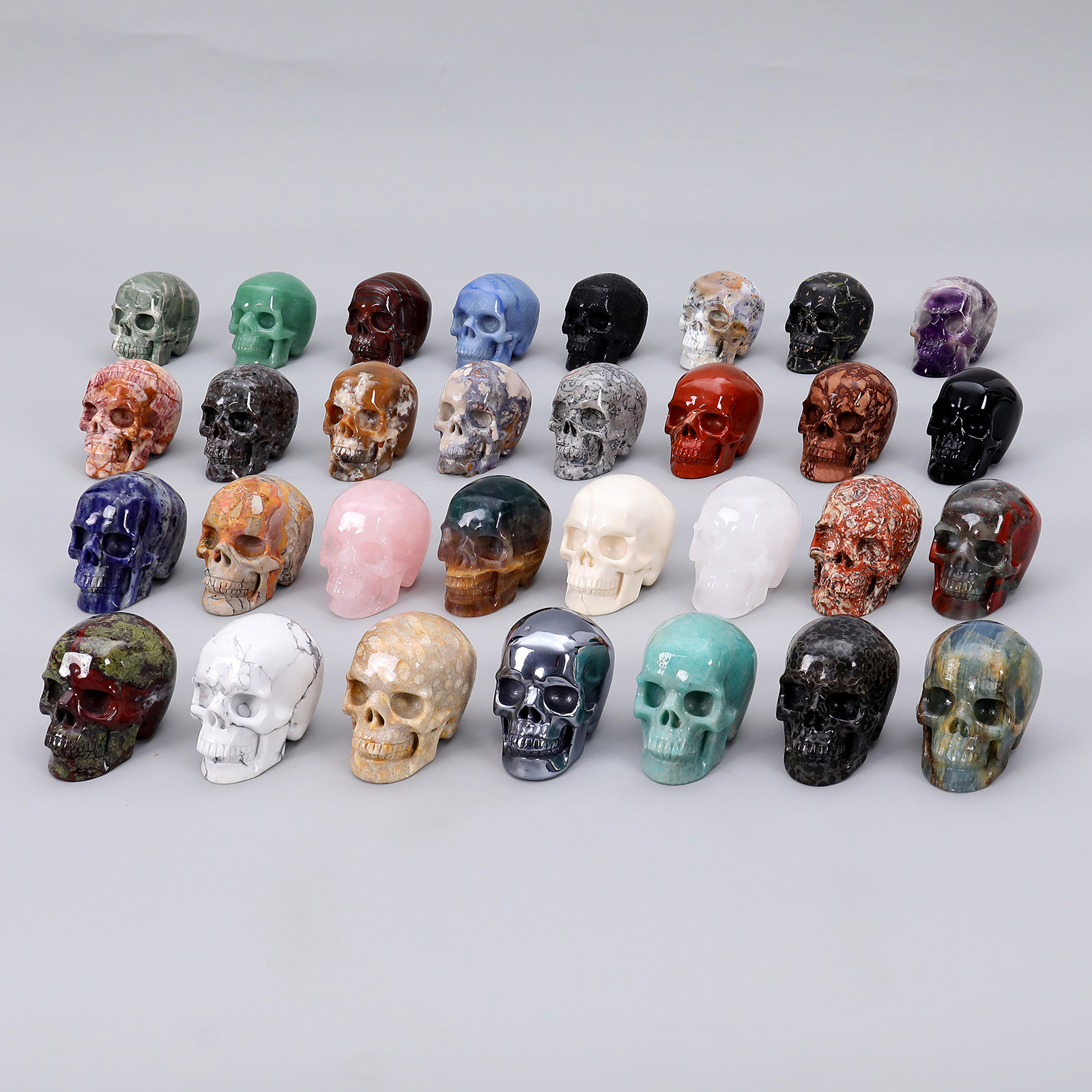 Wholesale Natural 3 Inch Crystal Skull Hand Carved Human Skulls Head Carving Other Crystal Crafts for Home Decor Unique Gift