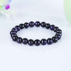 Natural Blue Gold Stone Crystal Bead Bracelet,Healing Energy Bracelet