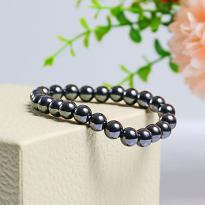 Natural Hematite Crystal Bead Bracelet,Healing Energy Bracelet