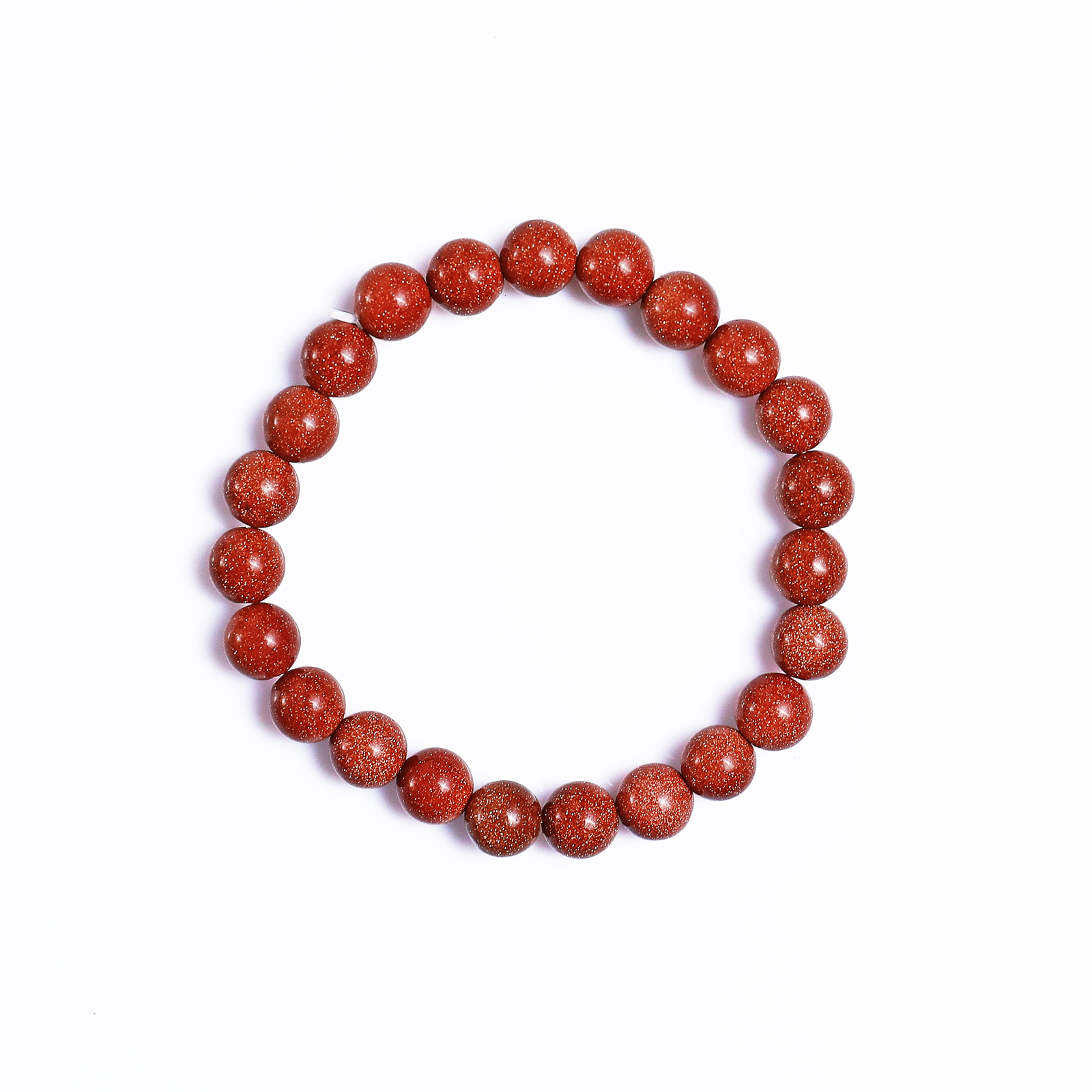 Natural Gold Stone Crystal Bead Bracelet,Healing Energy Bracelet