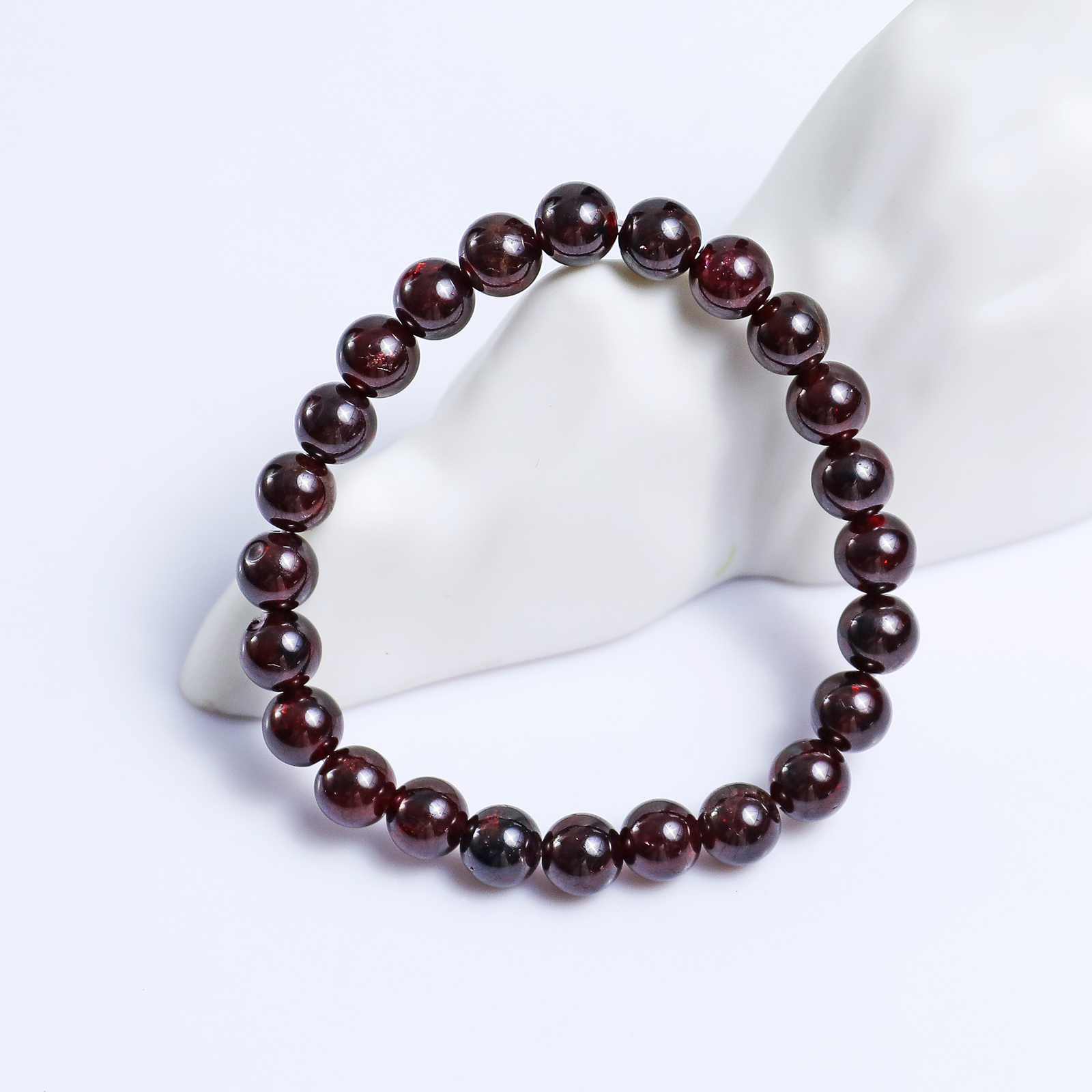 Natural Garnet Crystal Bead Bracelet,Healing Energy Bracelet