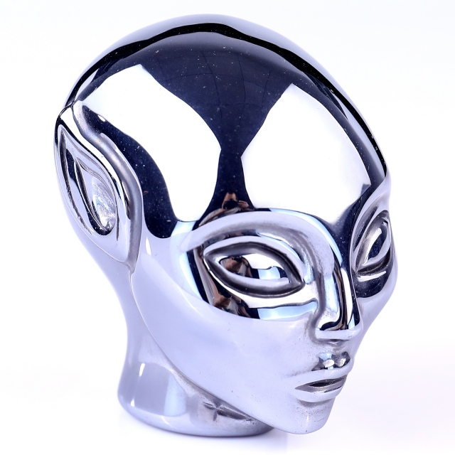 2.9" Terahertz (Tera-Hertz) Crystal Elf Alien – Hand Carved Gemstone Fine Art Sculpture for Reiki Healing