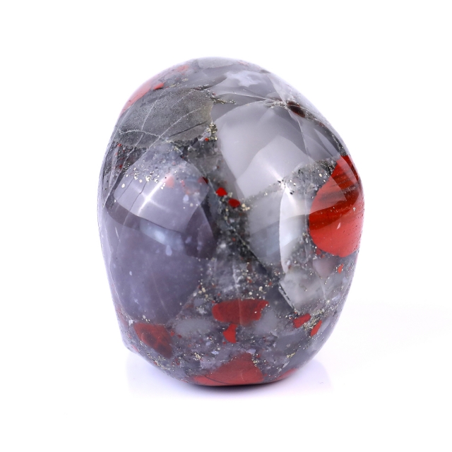 3.0" African Bloodstone Hand Carved Crystal Realistic Skull Sculpture