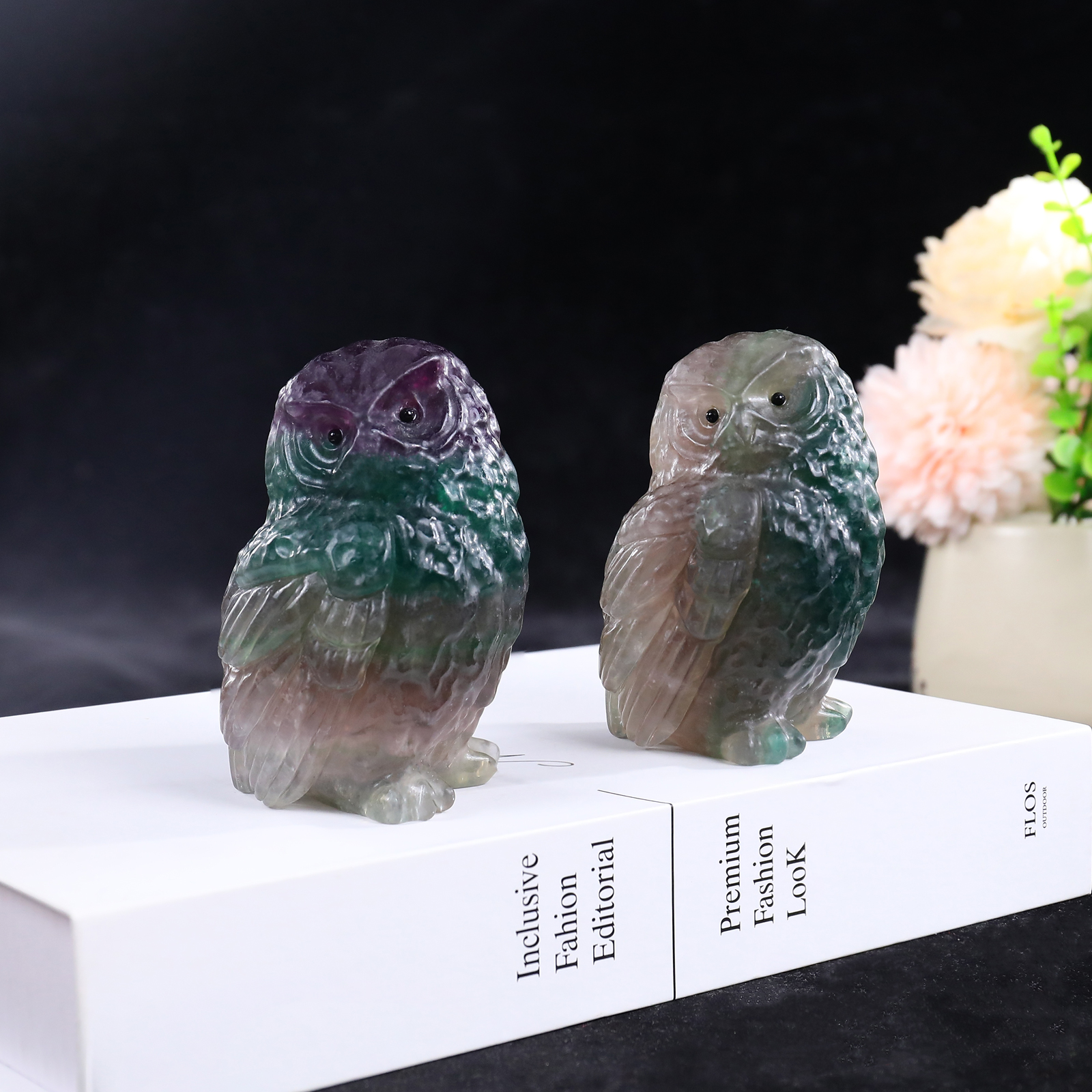 Various Jade Owl Small Carvings - Handmade Exquisite Jade Figurines for Home Decor & Collection