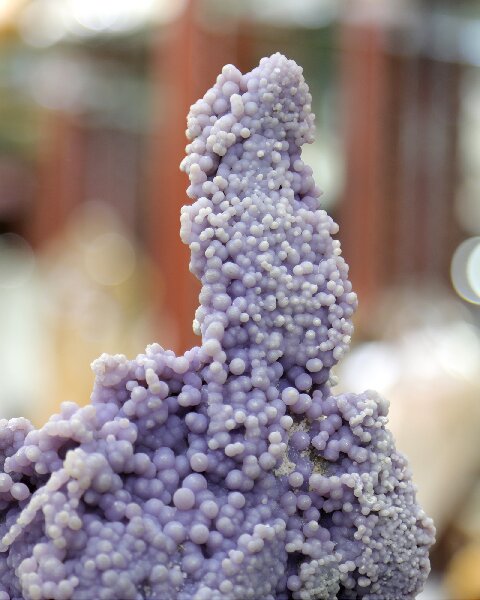 Natural Purple Grape Agate Decorative Sculpture - Unique Natural Shape Home Accent