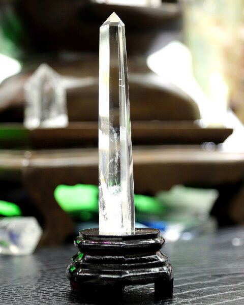 Natural Clear Quartz Hexagonal Prism - Energy Cleansing Handcrafted Crystal