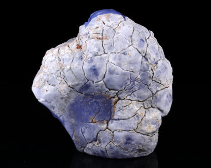 7.7" Blue Chalcedony Hand Carved Crystal Gorilla Sculpture