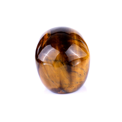 2.2" Gold Tiger Eye Hand Carved Crystal Realistic Skull Sculpture