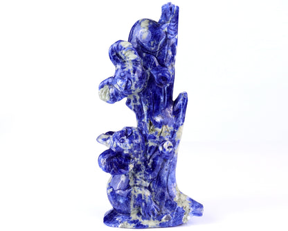 4.3" Sodalite Hand Carved Crystal Koalas Sculpture