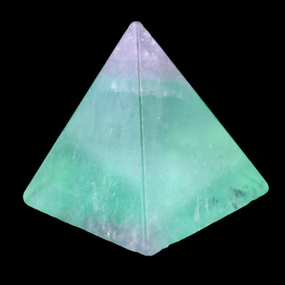 52mm Fluorite Hand Carved Crystal Pyramid