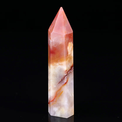 105mm Chalcedony Hand Carved Crystal Point