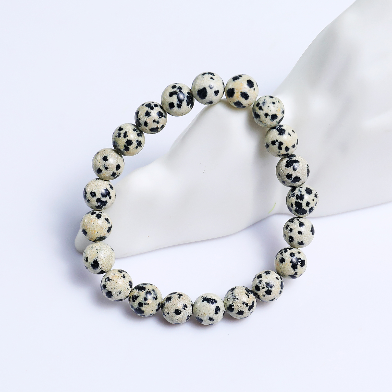 Natural Dot Stone Crystal Bead Bracelet,Healing Energy Bracelet