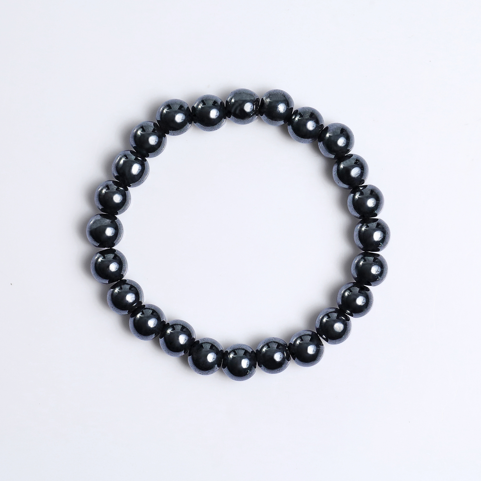 Natural Hematite Crystal Bead Bracelet,Healing Energy Bracelet
