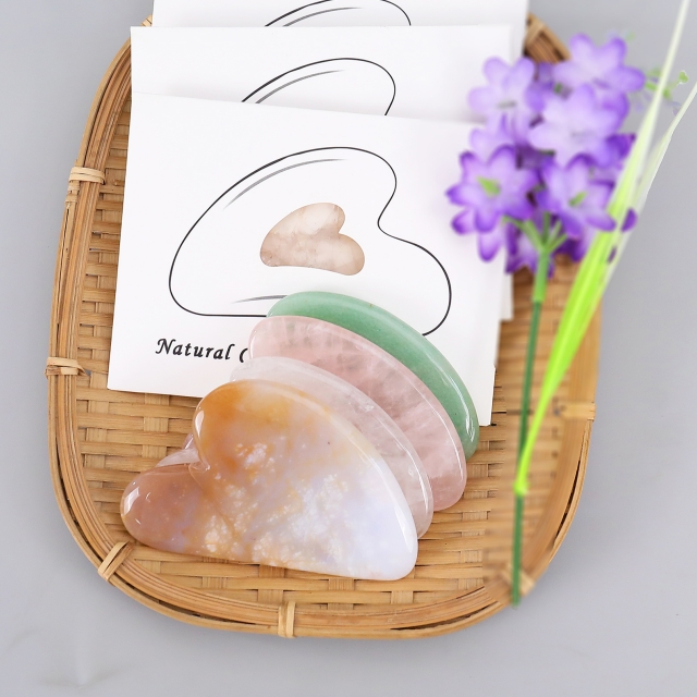 Natural Jade Gua Sha Tools - Various Jade Materials for Facial & Body Massage