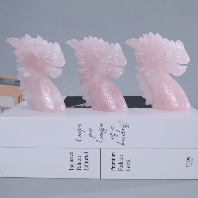 Handcrafted Multiple Jade Dragon Head Carvings - Natural Jade Decor & Collectibles