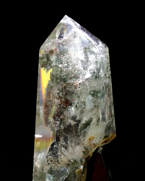 Genuine Phantom Crystal Tower - Feng Shui Protection Crystal Column for Office Decor