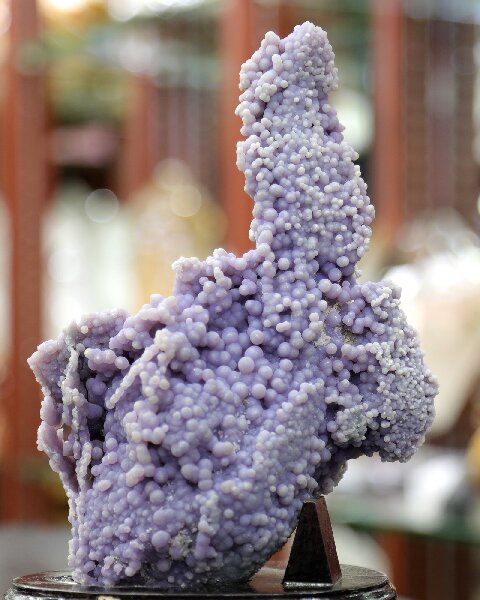 Natural Purple Grape Agate Decorative Sculpture - Unique Natural Shape Home Accent