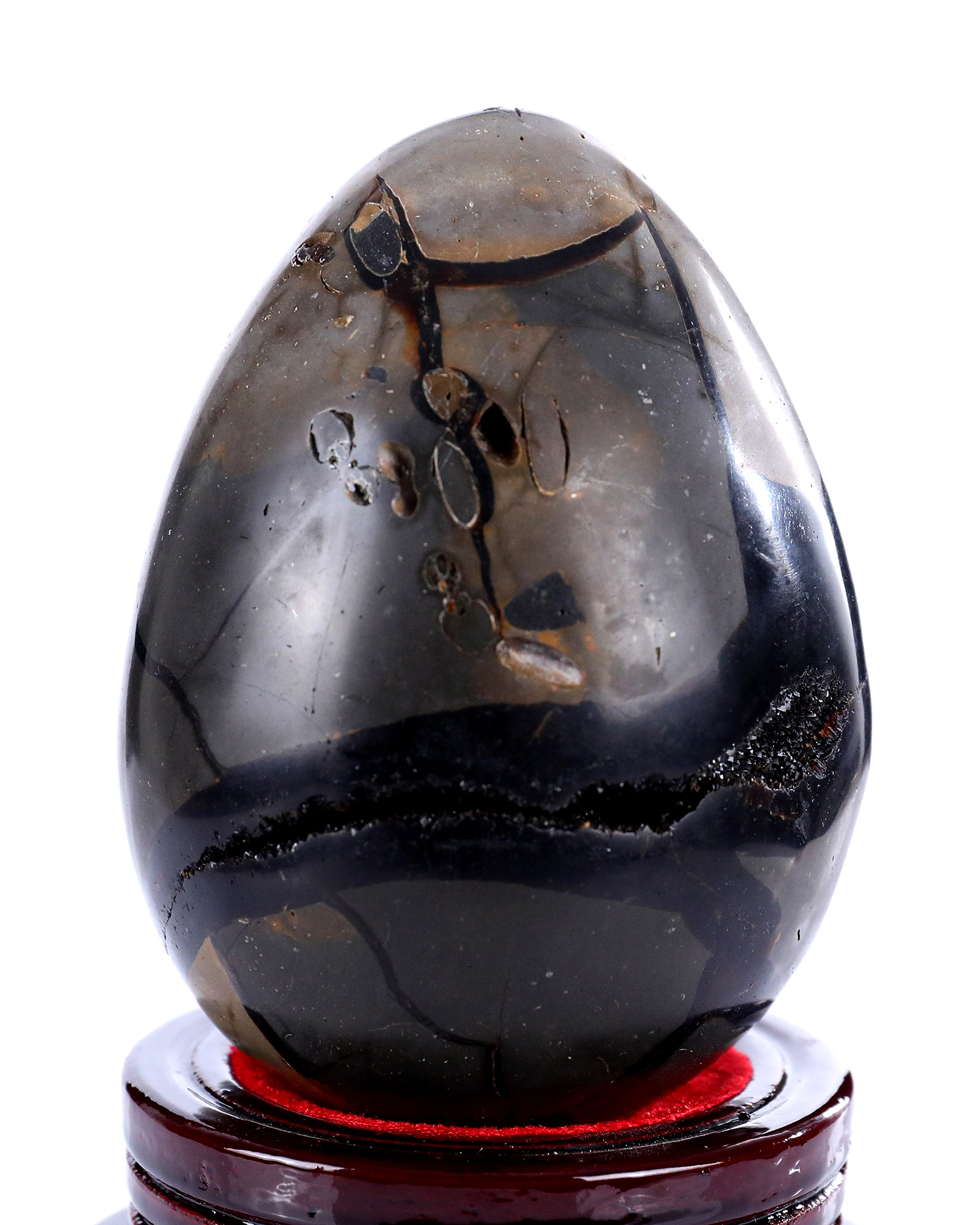 Natural Dragon Septarian Stone Cave Carved Bird Carving Handmade Gemstone Decor