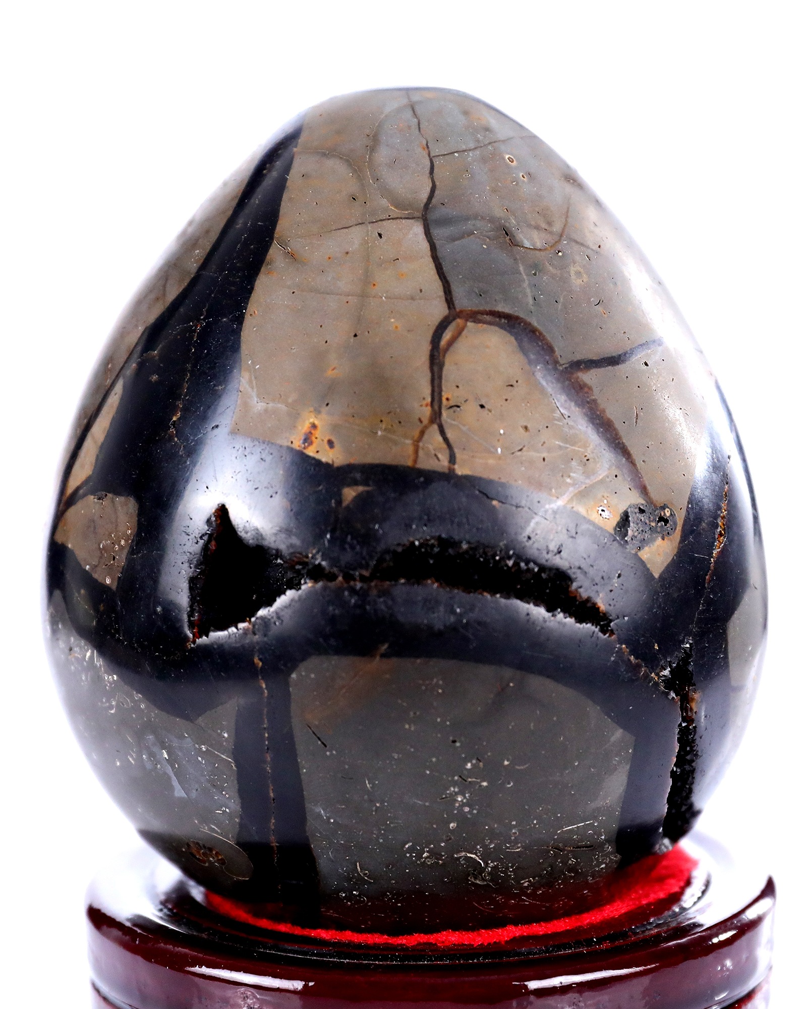 Natural Dragon Septarian Stone Dinosaur Carving Handmade Crystal Decor Figurine