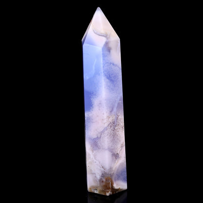 150mm Blue Chalcedony Hand Carved Crystal Point