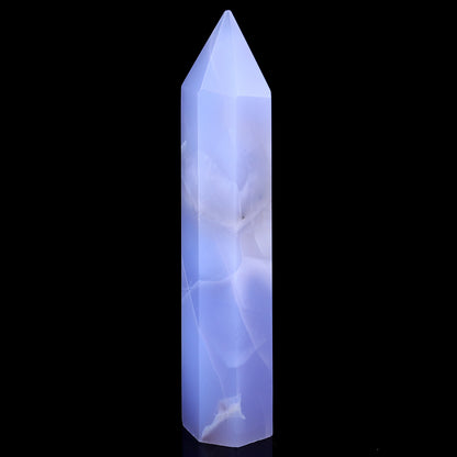 160mm Blue Chalcedony Hand Carved Crystal Point