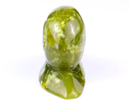 4.1" New Jade Hand Carved Crystal Snail Sculpture