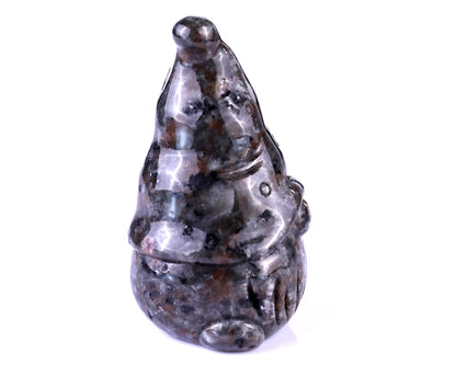 2.8” Natural Yooperlite Hand Carved Crystal Bearded Elf Sculpture, Halloween Gift