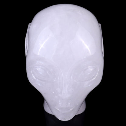 3.9" Angolan Quartz Rock Hand Carved Crystal Elf Alien Sculpture