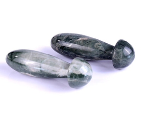 Natural Jiulong Jade Hand Carved Crystal Massage Tool